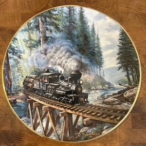 Timber Country - Vintage Train Plate